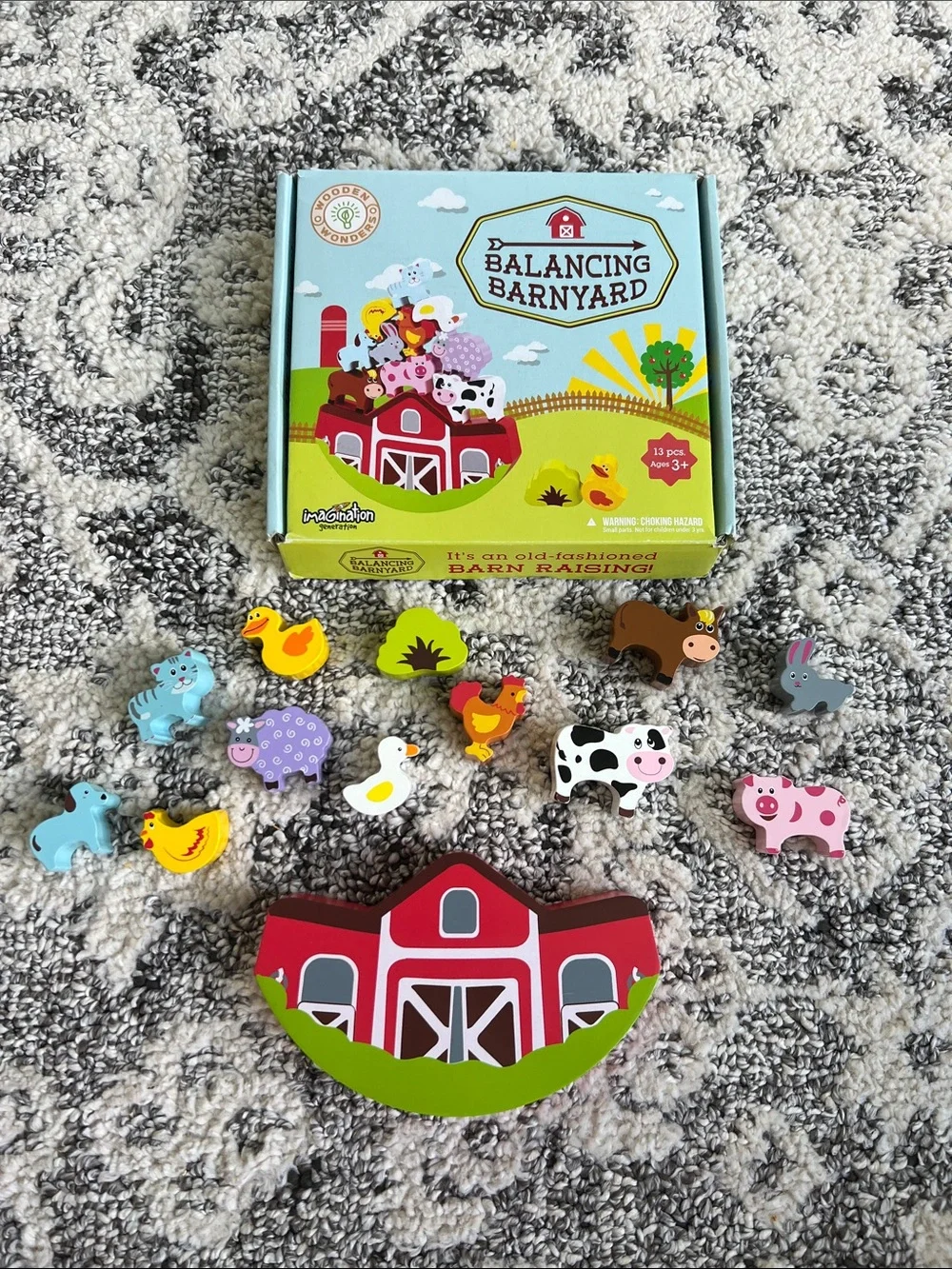Balancing Barnyard Kids Game & memory game